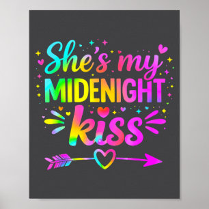 She's My Midnight Kiss Happy New Year Couple Love  Poster