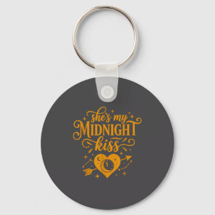 She's My Midnight Kiss Happy New Year Matching Cou Key Ring