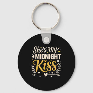 Shes My Midnight Kiss Happy New Year Matching Coup Key Ring