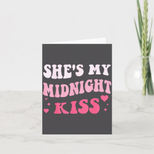 She's My Midnight Kiss Saying Romantic Couple New  Card