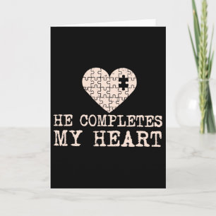 She's My Missing Piece And He Completes My Heart V Card