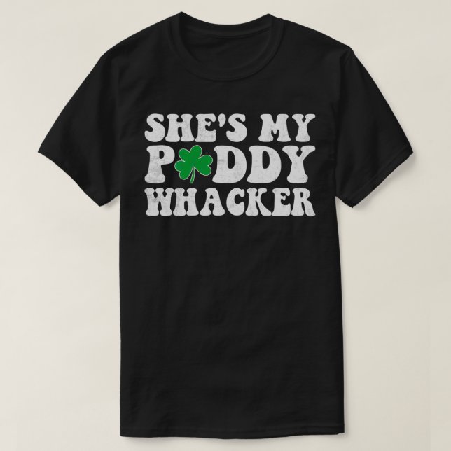 Shes My Paddy Whacker Couples Daisy St Patricks Da T-Shirt (Design Front)