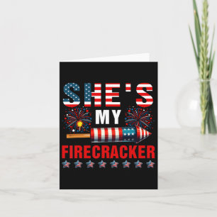 She's My Sparkler 4th Of July Fireworks Lover Cost Card