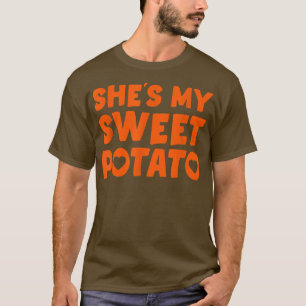 She's My Sweet Potato I Yam  for Women Couples Mat T-Shirt