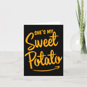 She's My Sweet Potato I Yam Matching Couple Thanks Card