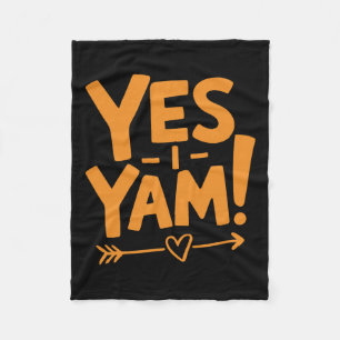 She's My Sweet Potato I Yam Matching Thanksgiving  Fleece Blanket