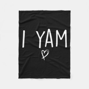 She's My Sweet Potato I Yam Set Couples Thanksgivi Fleece Blanket