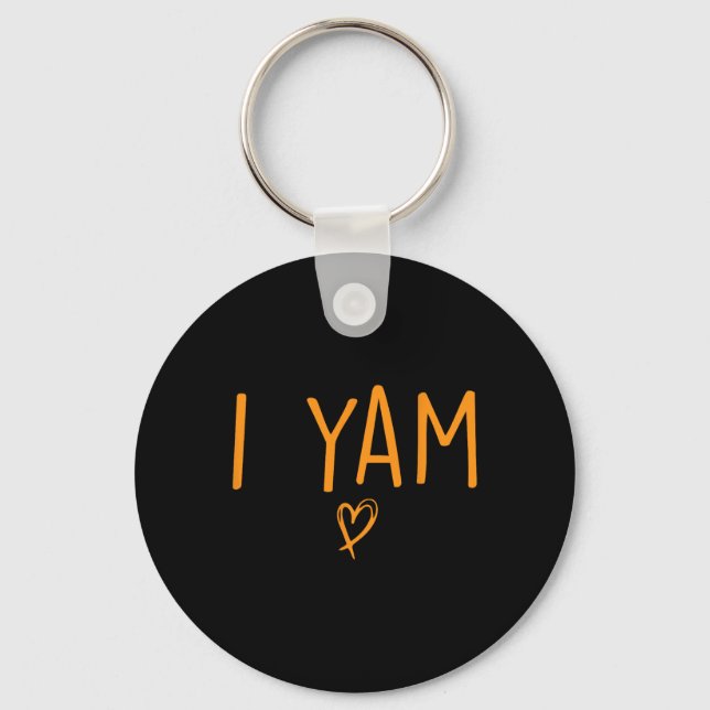 She's My Sweet Potato I Yam Set Couples Thanksgivi Key Ring (Front)