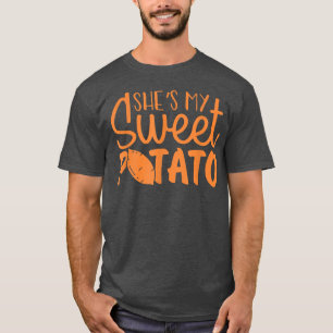 She's My Sweet Potato I Yam Set Couples Thanksgivi T-Shirt