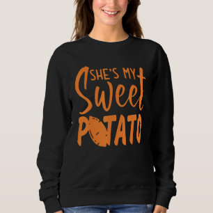Shes My Sweet Potato I Yam Set Thanksgiving Couple Sweatshirt