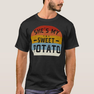 Shes My Sweet Potato  I Yam Set Valentines Couples T-Shirt