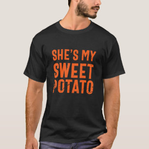 She's My Sweet Potato I Yam Thanksgiving Couples M T-Shirt