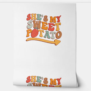 She's My Sweet Potato I YAM Thanksgiving Couple's  Wallpaper