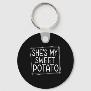 She's My Sweet Potato I Yam Thanksgiving Matching Key Ring