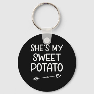 She's My Sweet Potato I Yam Thanksgiving Matching  Key Ring