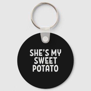 Shes My Sweet Potato Matching Couples Thanksgiving Key Ring
