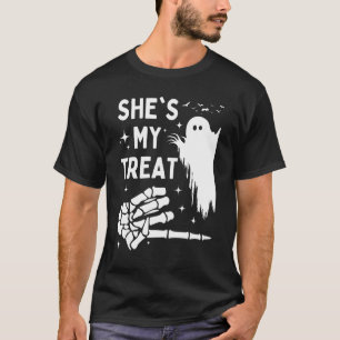 She's My Treat Halloween Matching Couples  Men T-Shirt