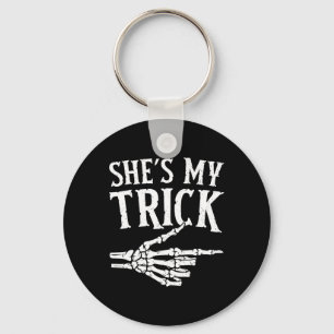 She's My Trick Halloween Costume Matching Couple B Key Ring