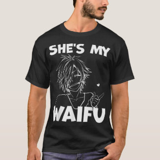 She's My Waifu Funny Anime Matching Couple Boyfrie T-Shirt