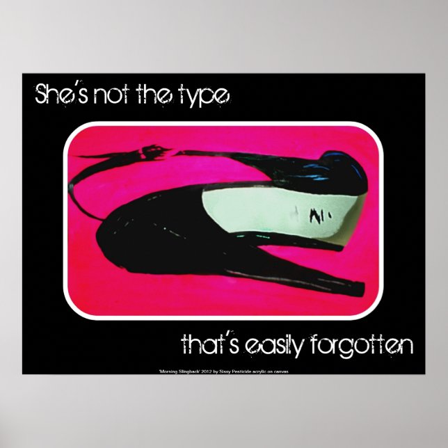'She's not the type' Poster (Front)
