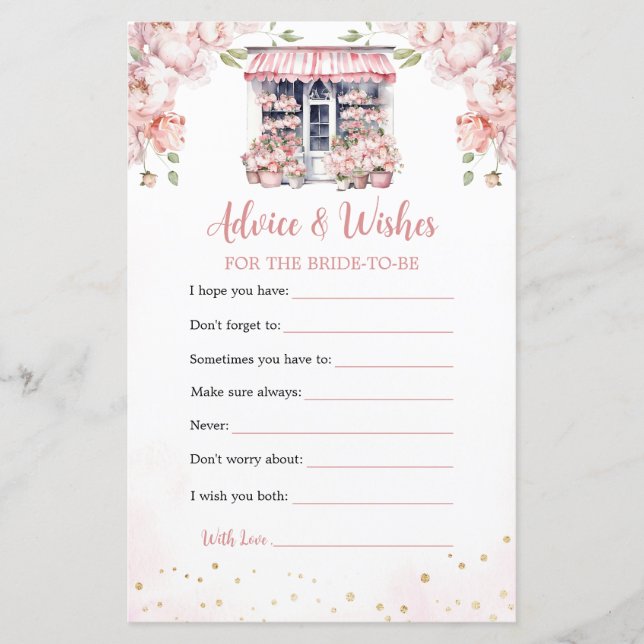 She's Off The Market Bridal Show Advice Wishes (Front)