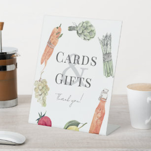 She's Off the Market Bridal Shower Cards & Gifts Pedestal Sign