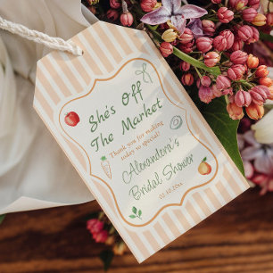 She's Off the Market Bridal Shower Favor Gift Tags