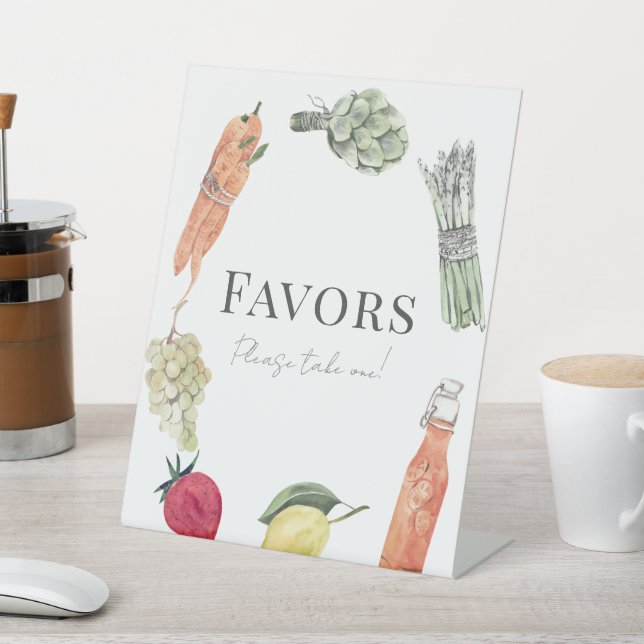 She's Off the Market Bridal Shower Favours Pedestal Sign (In SItu)