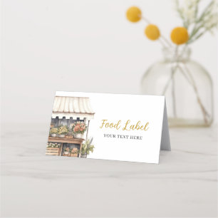 She's Off The Market Bridal Shower Food Label Appointment Card
