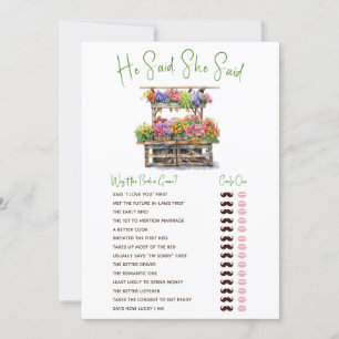 She's Off the Market Bridal Shower Game Invitation