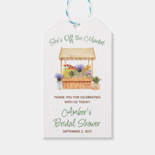 She's Off the Market Bridal Shower Gift Tags