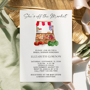 She's Off the Market Bridal Shower Invitation
