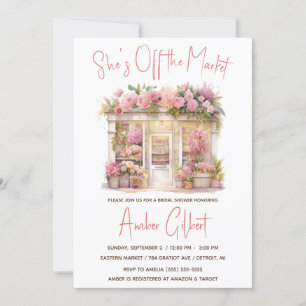 She's Off the Market Bridal Shower Invitation