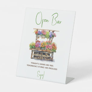 She's Off the Market Bridal Shower Open Bar Sign