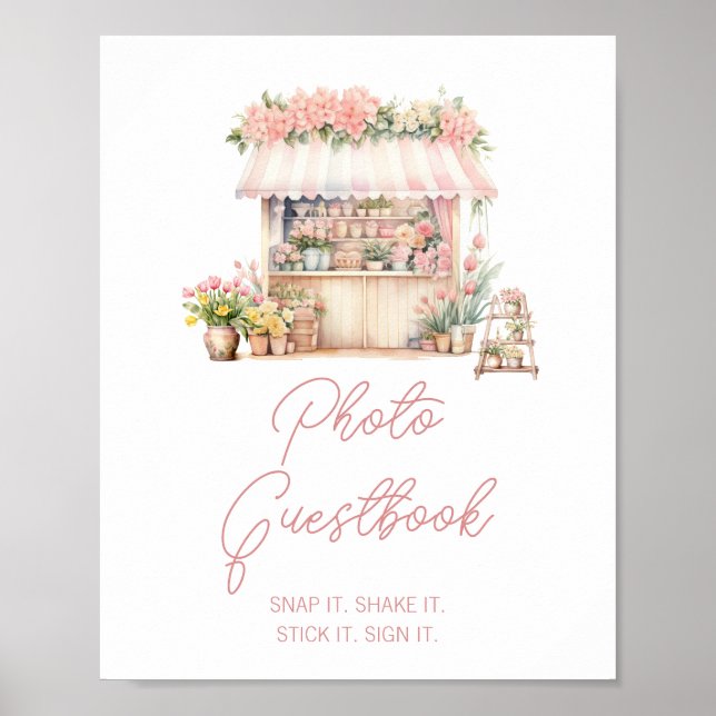 She's Off the Market Bridal Shower Photo Guestbook (Front)