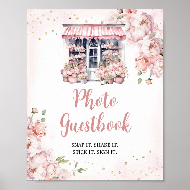 She's Off The Market Bridal Shower Photo Guestbook (Front)