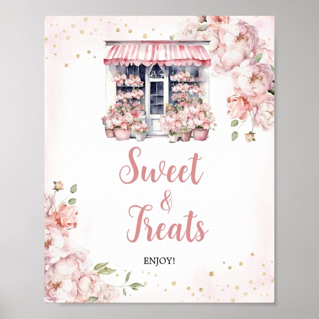 She's Off The Market Bridal Shower Sweet Treats Poster (Front)