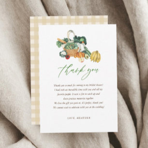 She's Off The Market Bridal Shower Thank You Card