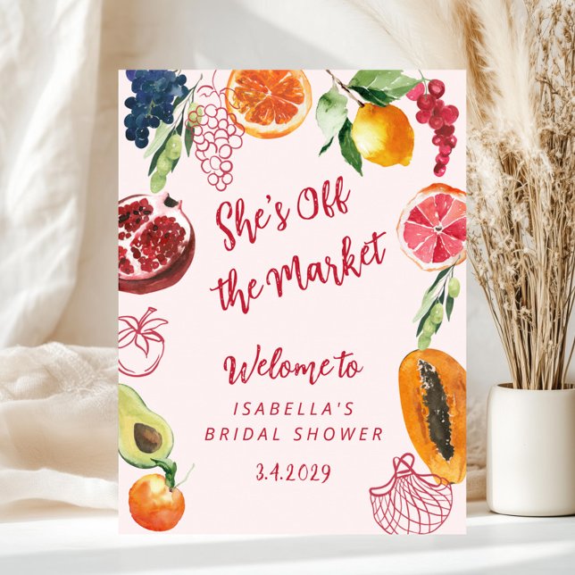 She's Off the market Bridal Shower Welcome Poster (Creator Uploaded)