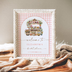 She's Off The Market Fall Bridal Shower Welcome Poster