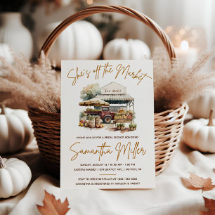 She's Off the Market!  Farm Market Bridal Shower  Invitation