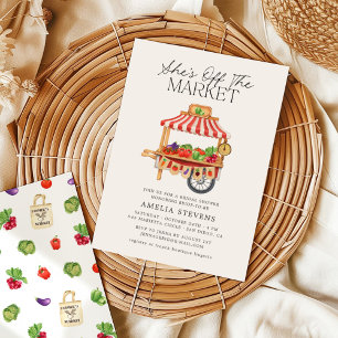 She's Off the Market Farmer's Market Bridal Shower Invitation