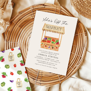 She's Off the Market Farmer's Market Bridal Shower Invitation