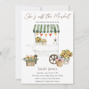She's Off the Market Floral Bridal Shower Invite