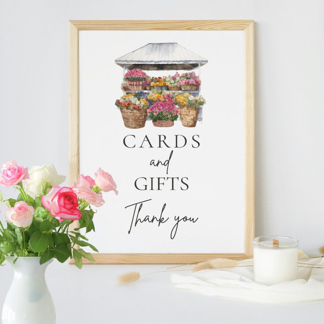 She's Off The Market Floral Script Cards Gift Sign (Creator Uploaded)