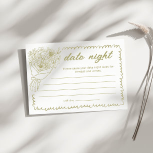 She's Off the Market Sage Green Date Night Ideas Card