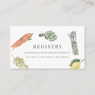 She's Off the Market Wedding Gift Registry Enclosure Card