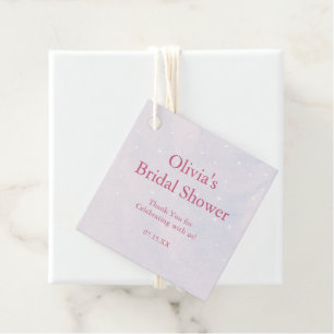 She's On Cloud 9 Pastel Dreamy Bridal Shower  Favour Tags