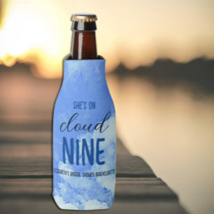 She's On Cloud Nine! Bridal Shower/Bachelorette Bottle Cooler