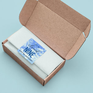 She's On Cloud Nine! Bridal Shower/Bachelorette Square Sticker